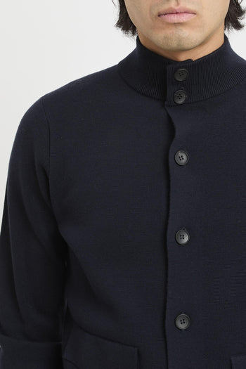 Cardigan con bottoni punto Milano - 6