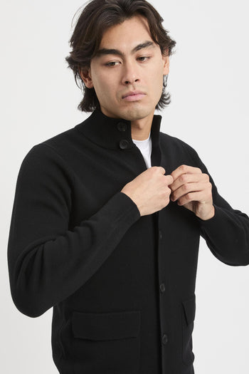 Cardigan con bottoni punto Milano - 2