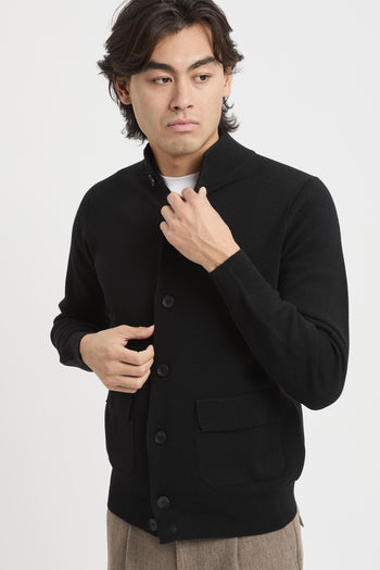 Cardigan con bottoni punto Milano - 3