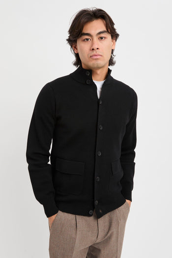 Cardigan con bottoni punto Milano - 5