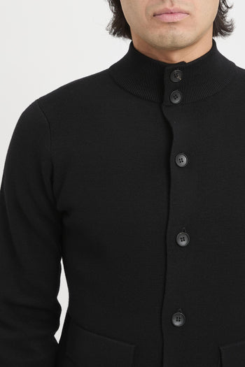 Cardigan con bottoni punto Milano - 7