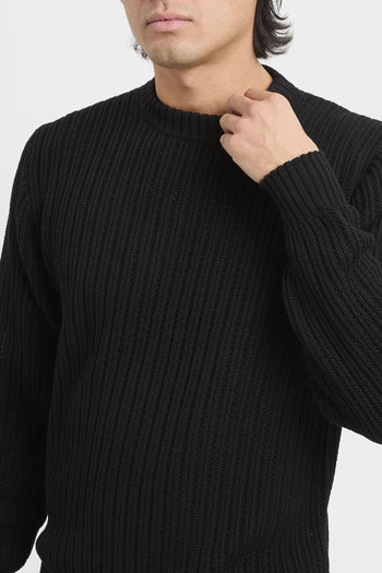 Girocollo traforato a coste - 5