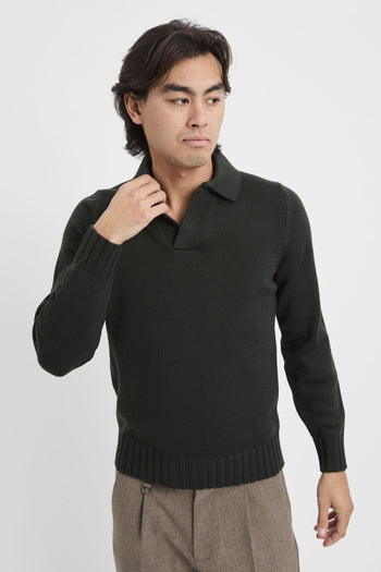 Polo in maglia in lana vergine - 4