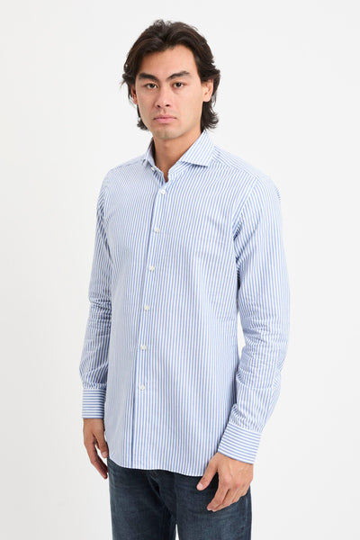 Camicia a righe in cotone