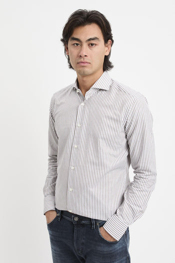 Camicia a righe in cotone - 4