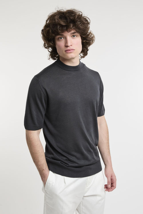 Maglia a manica corta in seta