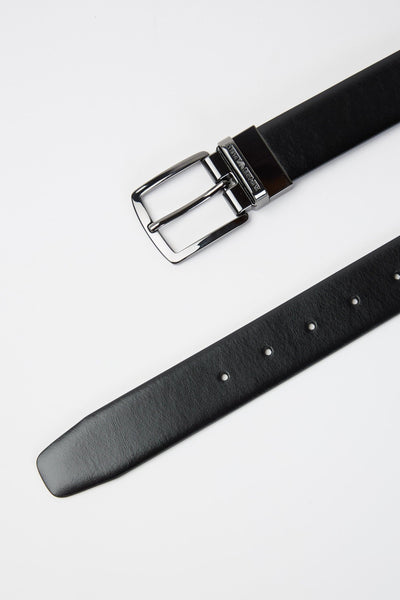 Cintura reversibile in pelle