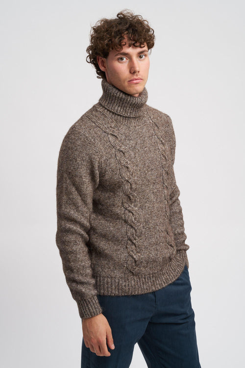 Dolcevita in cotone e alpaca