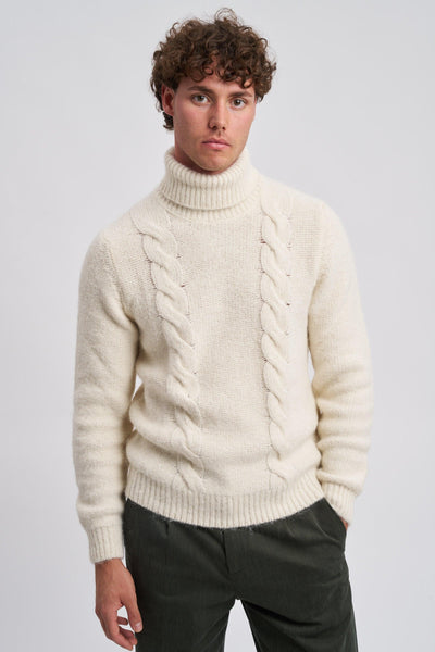 Dolcevita in cotone e alpaca