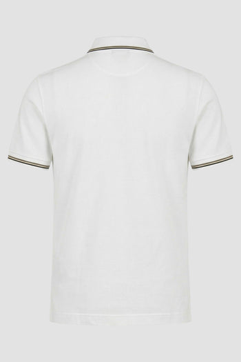 Polo slim fit in piquet stretch con micro Eagle - 3