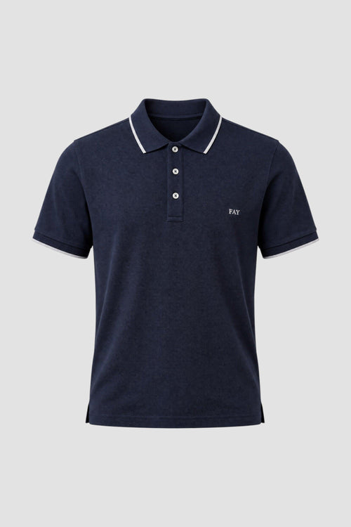 Polo Slim Fit in Piquet Stretch