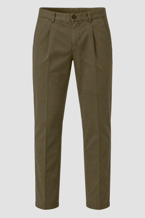 Pantaloni Regular Fit in Cotone Spigato