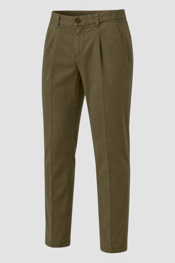 Pantaloni Regular Fit in Cotone Spigato - 2