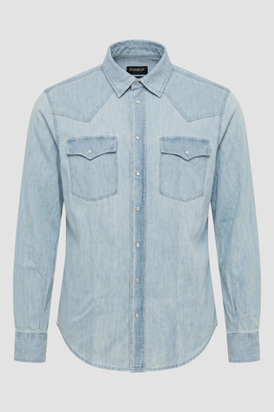 Camicia texana regular in denim
