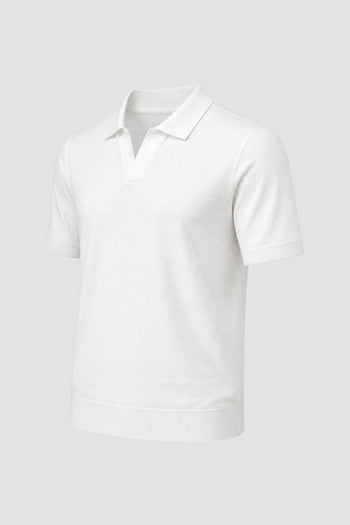 Polo in jersey knit effect - 2