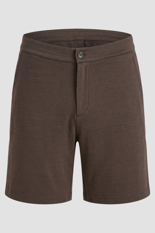 Shorts in jersey knit effect