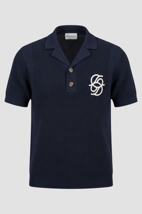 Polo in maglia con monogramma