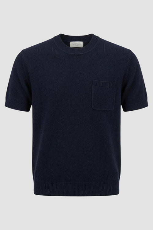 Maglia girocollo in seta bouclé