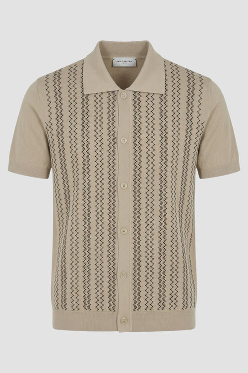 Camicia in cotone con ricamo