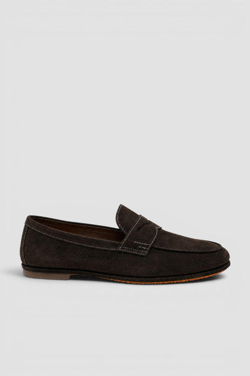 Mocassino penny Carlo Driver in suede