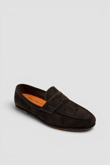 Mocassino penny Carlo Driver in suede - 2