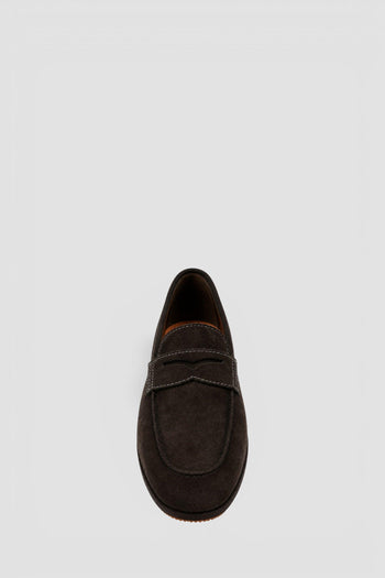 Mocassino penny Carlo Driver in suede - 4