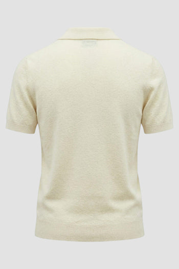 Polo in maglia con scollo a V - 3