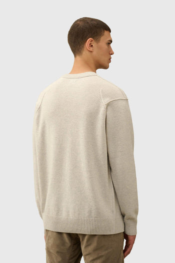 Maglia Lambswool Grs Crew Neck Bianco Off Uomo - 3