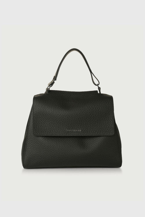 Borsa A Mano Media Sveva In Pelle Soft Nero Donna