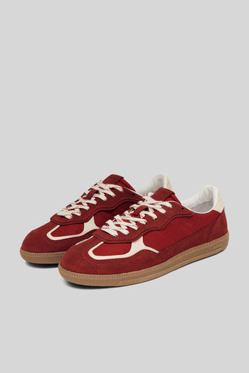 Sneaker Tb.490 Rife In Pelle Rosso Donna - 2