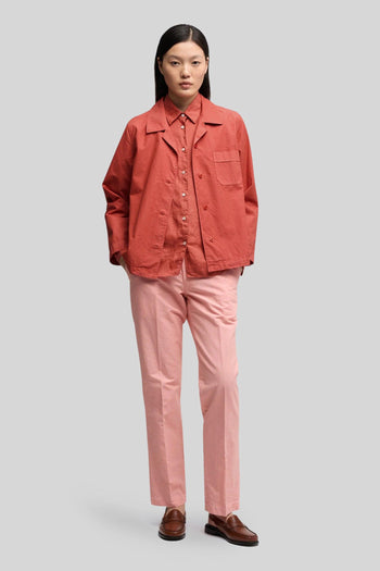 Camicia In Popeline Di Cotone Aragosta Donna - 2