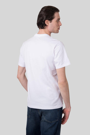 T-shirt In Jersey Di Cotone Bianco Uomo - 5