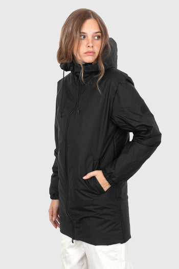 Lohja Long Jacket Nero Donna - 3