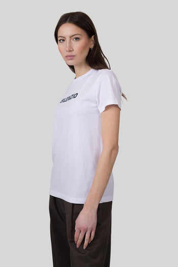 T-shirt Silenzio Bianco Donna - 5