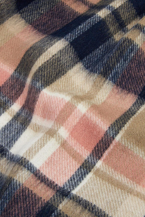 Sciarpa Vintage Winter Plaid Blu/rosa Unisex - 2