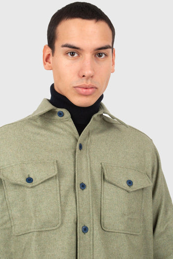 Overshirt Cpo Verde Chiaro Uomo - 6