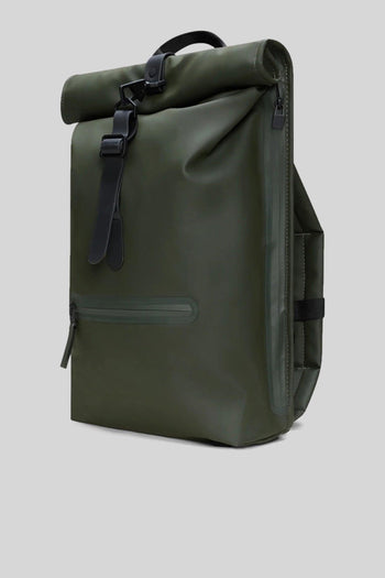 Rolltop Rucksuck Verde Scuro Unisex - 2