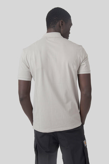 Polo Stretch Piquet Tortora Uomo - 5
