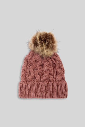 Set Cappello E Sciarpa Penshaw Rosa Antico Donna - 7