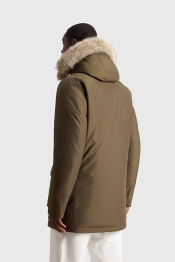 Arctic Parka In Ramar Cloth Con Pelliccia Removibile Verde Militare Uomo - 3