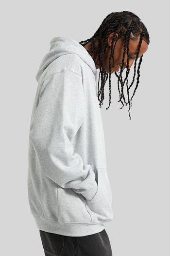 "off The Wall" Felpa Cappuccio Left Chest Ii Grigio Chiaro Uomo - 3