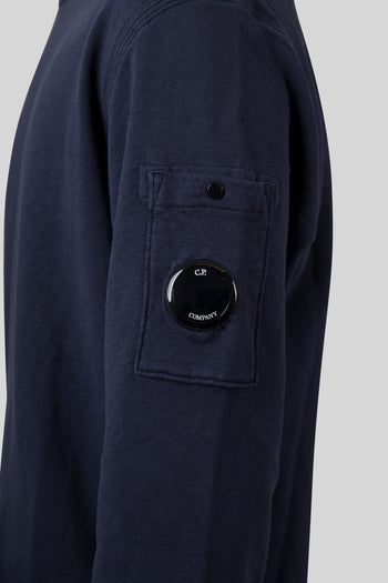 Felpa Crewneck Malfilé Blu Navy Uomo - 4