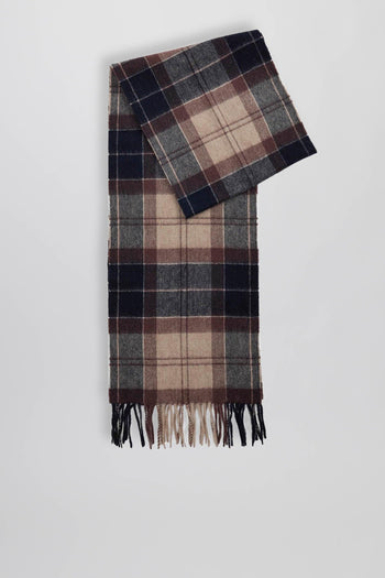 Sciarpa Tartan Marrone/blu Unisex - 3