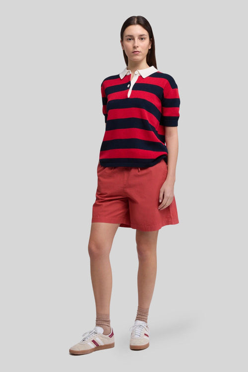 Short In Popeline Di Cotone Aragosta Donna