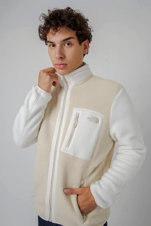 Yumiori Full Zip Fleece Jacket Beige Chiaro Uomo