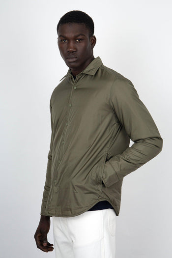Camicia Nylon Re-shirt Verde Militare Uomo - 3