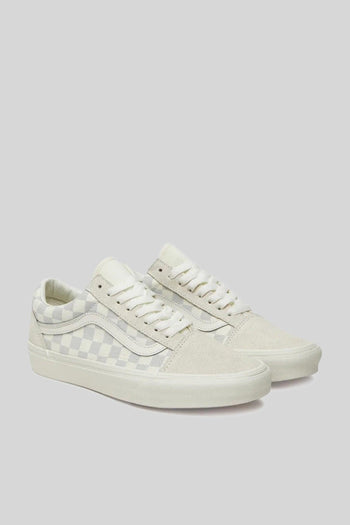 "off The Wall" Sneaker Old Skool Checkboard Grigio Chiaro Unisex - 4