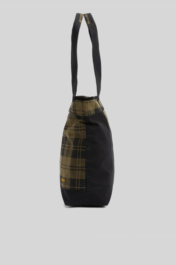 Mya Patchwork Tote Bag Nero Donna - 3