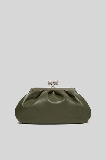 Max Mara Pasticcino Bag Medium Nappa Lucida Montone Verde Militare Donna - 4