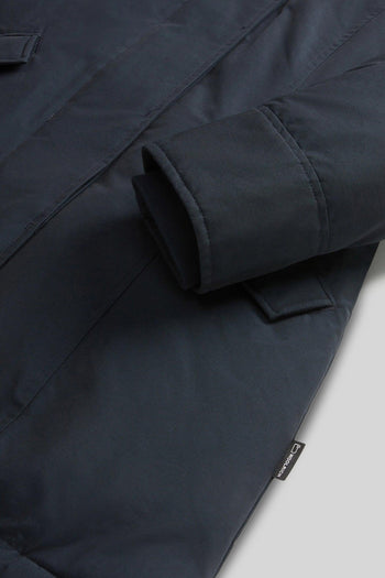 Arctic Parka In Ramar Cloth Con Pelliccia Removibile Blu Navy Donna - 5